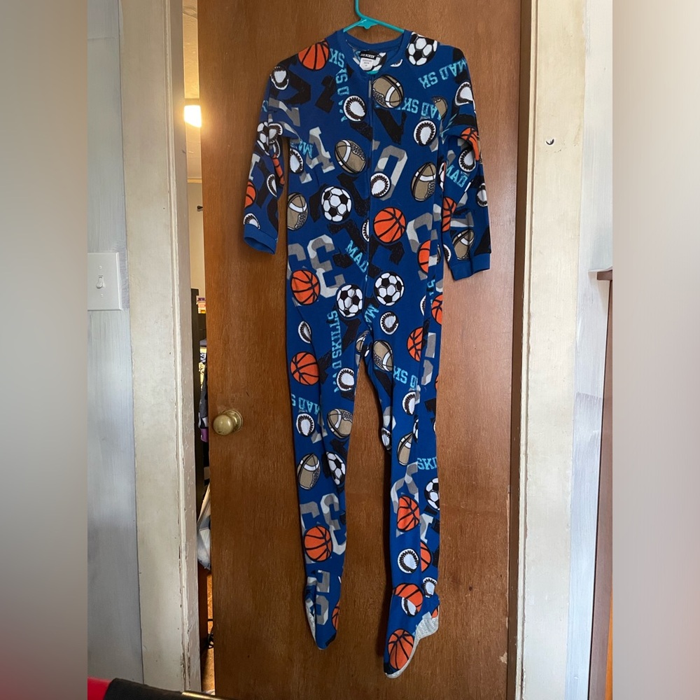 Joe Boxer. Onesie pajamas. Sports theme size L